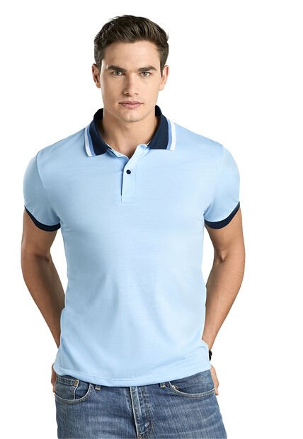 Polo Hombre Azul Claro Mp 96612
