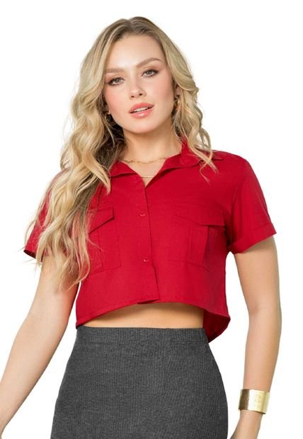 Camisa Mujer Rojo Mp 143