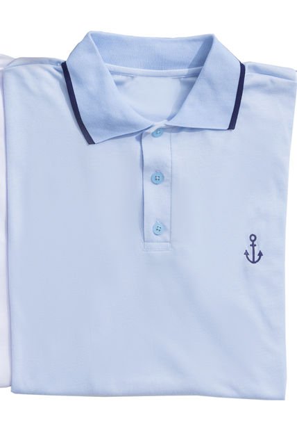 Polo Hombre Azul Mp 102477