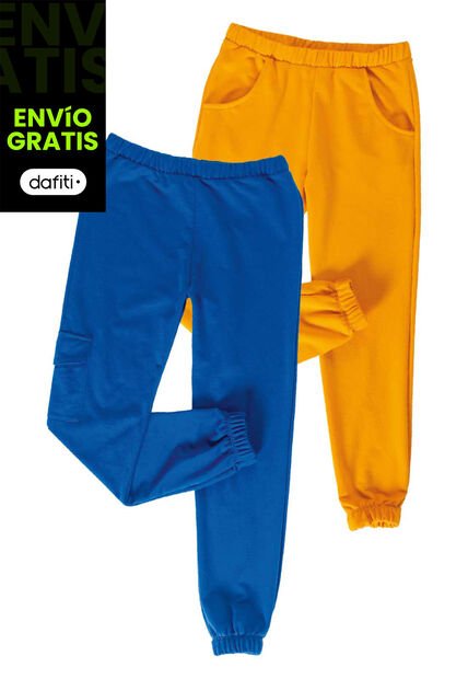 Jogger Paq X2 Infantil Masculino Multicolor Mp 90765