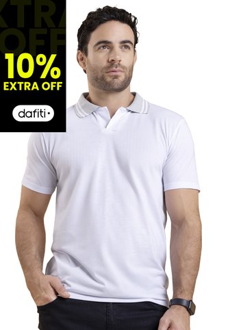 Polo Hombre Blanco Mp 4104 MP