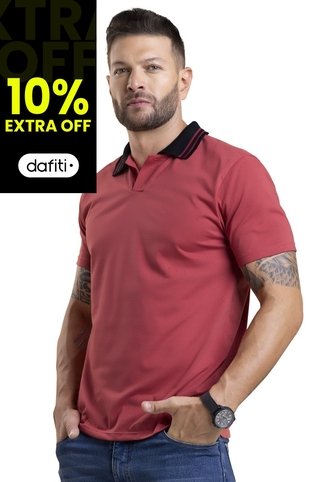 Polo Hombre Rojo Mp 4104 MP