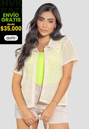 Camisa Mujer Crema Mp 108125