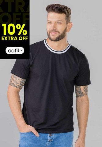 Camiseta Hombre Negro Mp 351 MP