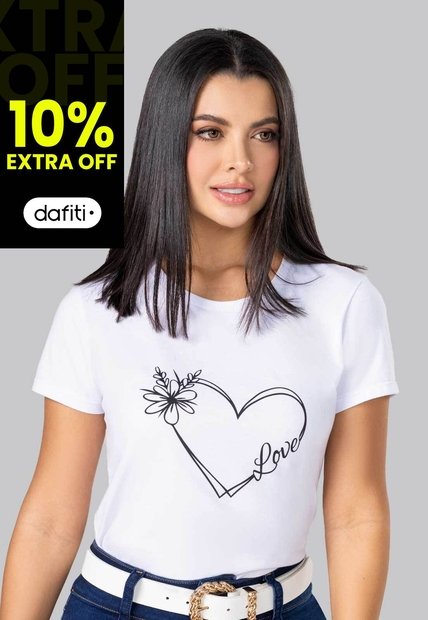 Camiseta Mujer Blanco Mp 102322