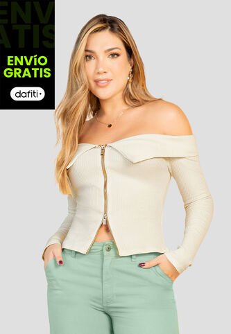 Blusa Mujer Crema Mp 110166 MP