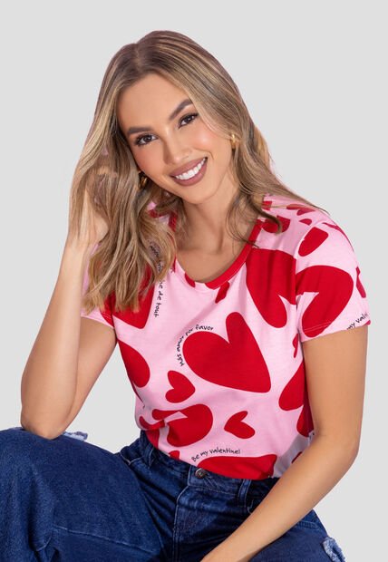 Camiseta Mujer Estampado Mp 113428