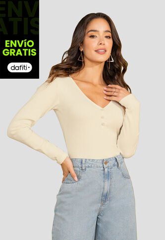 Camibuzo Mujer Crema Mp 108301 MP