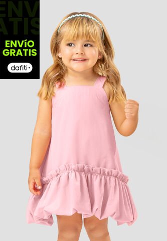Vestido Infantil Femenino Rosa Polvo Mp 110245 MP