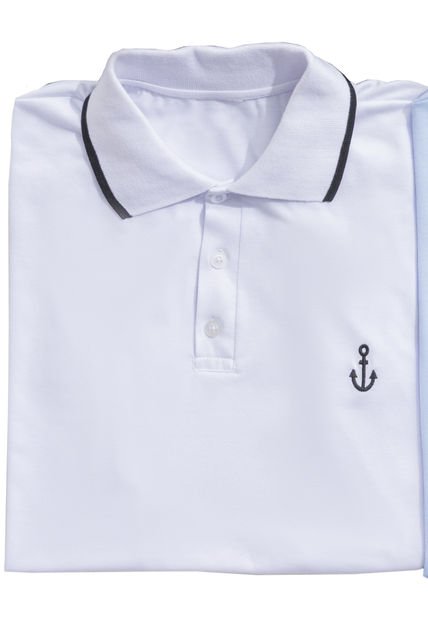 Polo Hombre Blanco Mp 102477