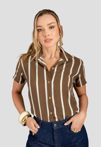 Camisa Mujer Estampado Mp 113209