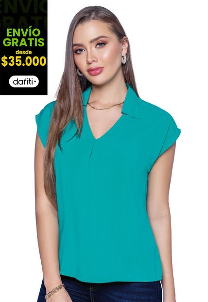 Blusa Mujer Verde Mp 32905