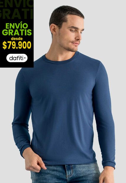 Camibuzo Hombre Azul Profundo Mp 113059