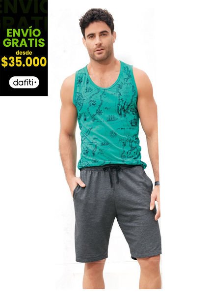 Bermuda Para Hombre Negro Cross MP