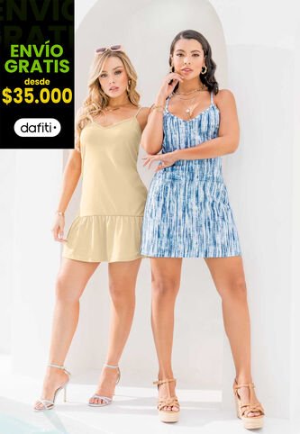 Vestido Paq X2 Exterior Multicolor Mp 1654 MP