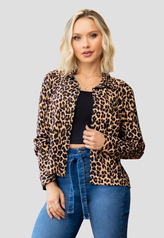 Camisa Mujer Animal-Print Mp 104369 MP