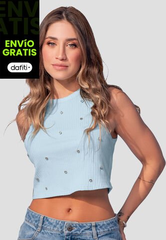 Blusa Mujer Azul Baby Mp 107855 MP
