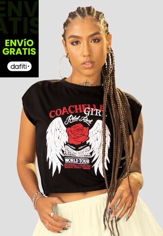 Camiseta Mujer Negro Mp 107775 MP