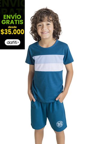 Bermuda Infantil Azul Petróleo Mp 1872 MP