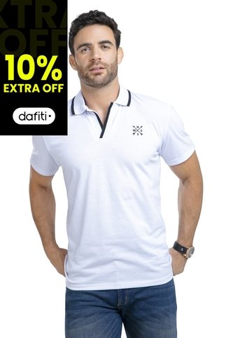 Polo Hombre Blanco Mp 87630 MP