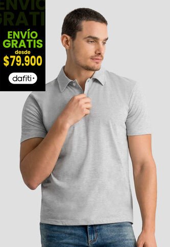Polo Hombre Gris Jaspe Mp 113053 MP