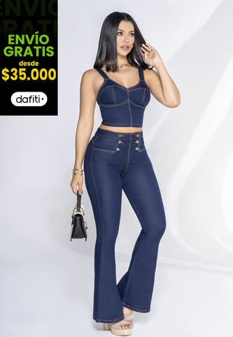 Jean Exterior Azul Oscuro Mp 3674 MP