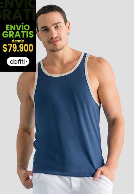 Camisilla Hombre Azul Profundo Mp 1944