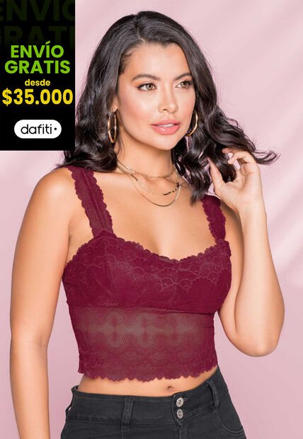 Crop Top Exterior Cereza Mp 92547