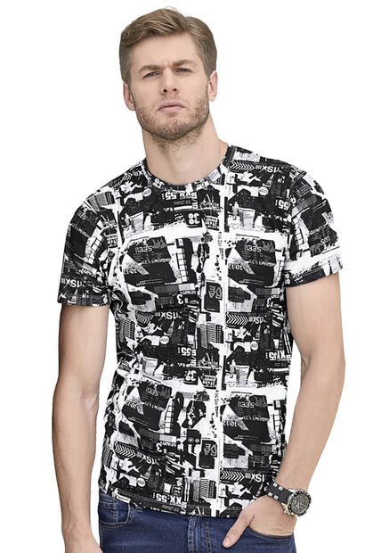 Camiseta Hombre Estampado Mp 87253