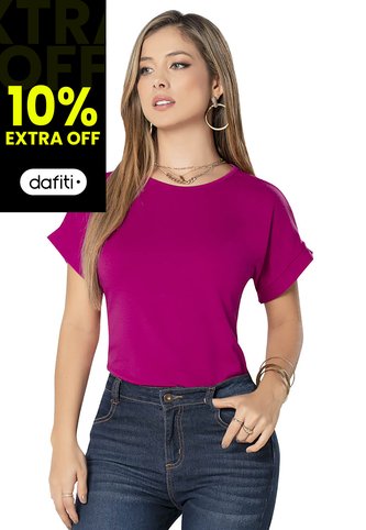 Camiseta Mujer Fucsia Mp 9676 MP