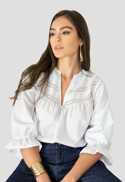 Blusa Mujer Blanco Mp 113006