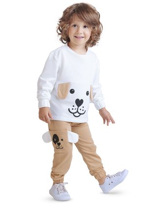 Conjunto Infantil Niño Blanco Mp 4266