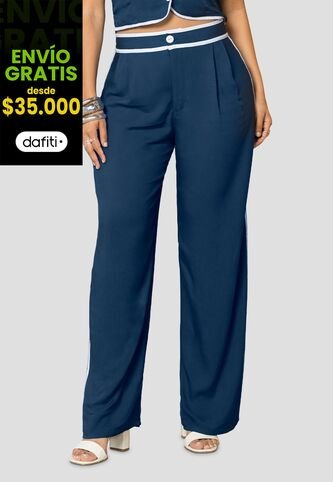 Pantalón Mujer Azul Profundo Mp 113934 MP