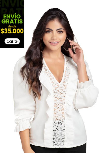 Blusa Mujer Marfil Mp 87140