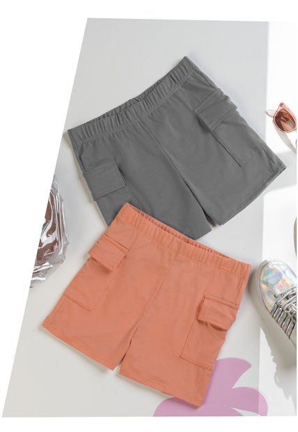 Short Paq X2 Infantil Multicolor Mp 2123