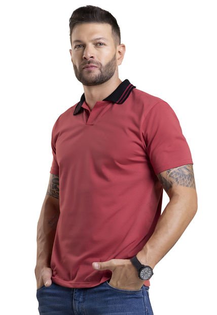 Polo Hombre Rojo Mp 4104