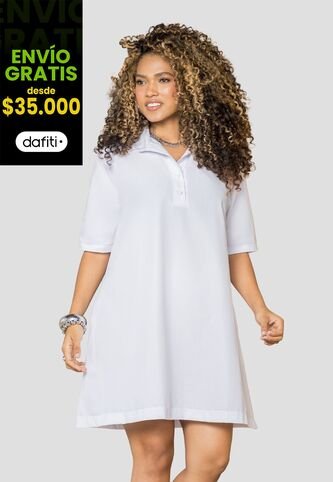 Vestido Corto Mujer Blanco Mp 113567 MP