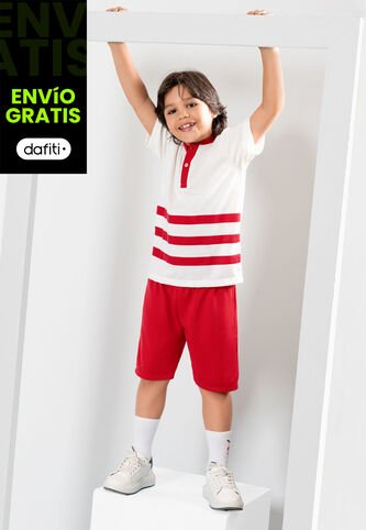 Conjunto Infantil Masculino Rojo Mp 104851 MP