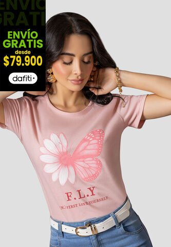 Camiseta Mujer Rosa Polvo Mp 112399 MP
