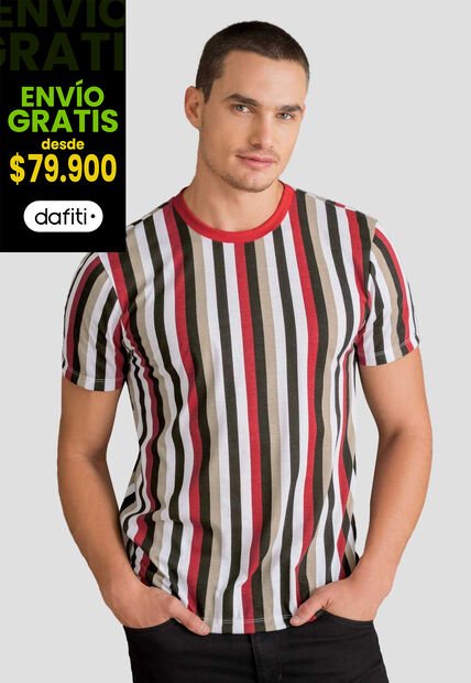 Camiseta Hombre Estampado Mp 112801