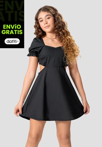 Vestido Infantil Femenino Negro Mp 105341 MP