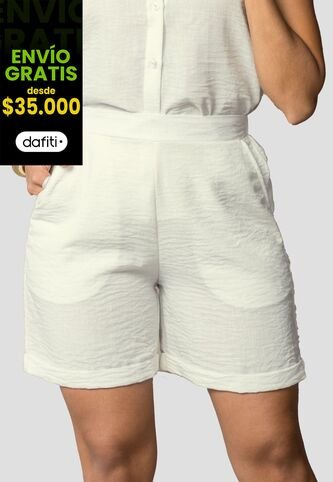 Bermuda Mujer Marfil Mp 113569 MP