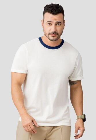 Camiseta Hombre Crema Mp 110530 MP