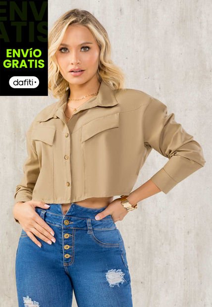 Camisa Mujer Amarillo Mp 100064