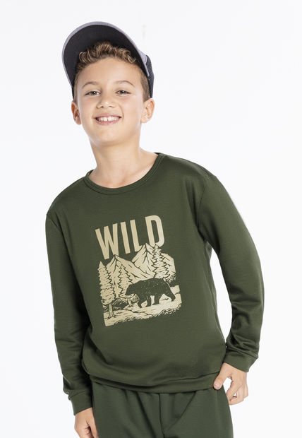 Buzo Infantil Niño Verde Mp 664
