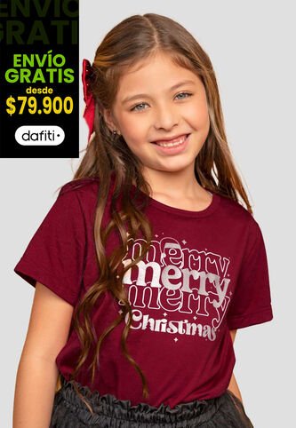 Camiseta Infantil Femenino Merlot Mp 112822 MP