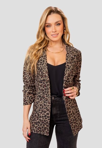 Blazer Mujer Estampado Mp 112655