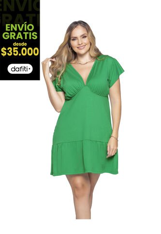 Vestido Corto Mujer Verde Antioquia Mp 9496 MP