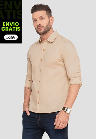 Camisa Hombre Beige Mp 103618 MP