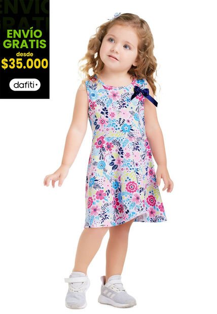Vestido Infantil Bebé Multicolor Mp 74789